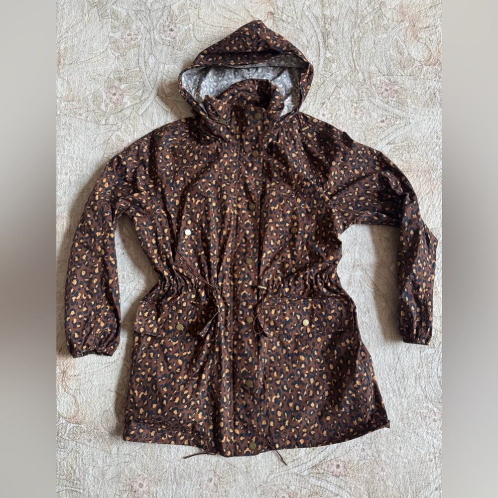 Miro Leopard Print Hooded Jacket